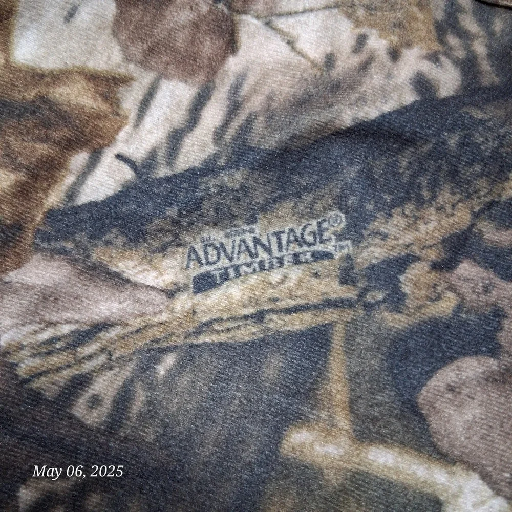 Cabelas Advantage Timber Camouflage Flannel Shirt Men‎ Size Medium